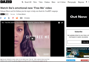 Dazed: Watch Sia’s emotional new ‘Free Me’ video