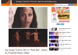 Direct Lyrics: Sia Sings To End HIV In "Free Me", Watch Its Powerful Music Video.